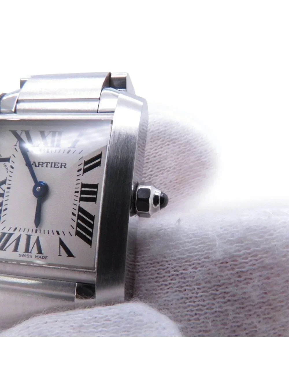 Cartier Tank Francaise SM Watch Ivory Dial Quartz